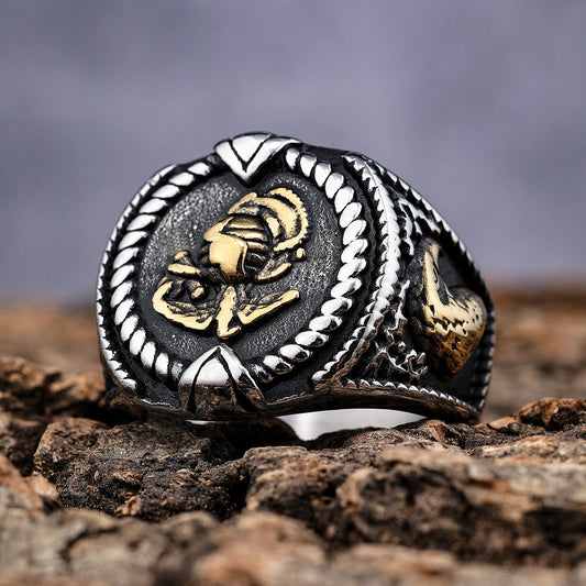Domineering Personality Fashion Motorcycle Wind Retro Ring