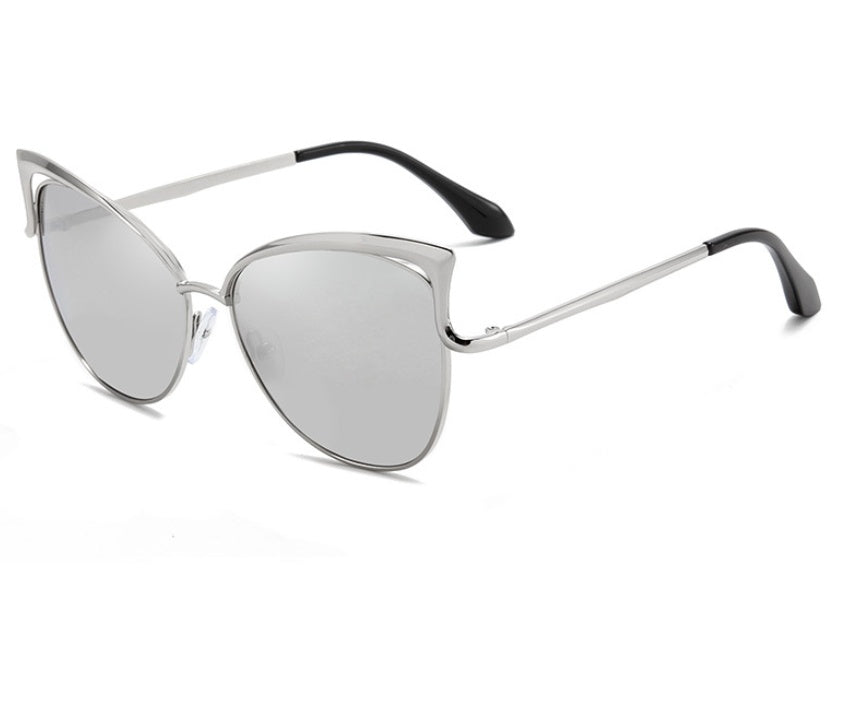 Womens Cat Eye Sunglasses With Metal Frame Lightweight Design European Fashion Eyewear UV Protection PC Lenses