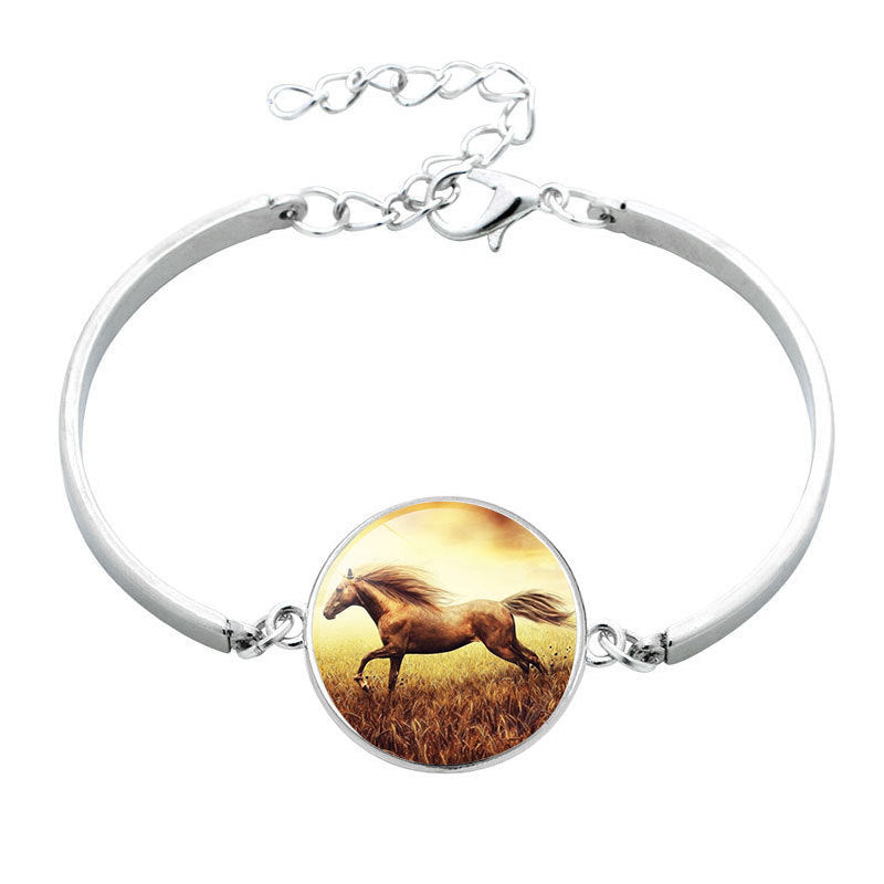 Unisex Horse Bracelet Electroplated Alloy Zodiac Design Jewelry Gift For Promotions Versatile Gift Accessory UK