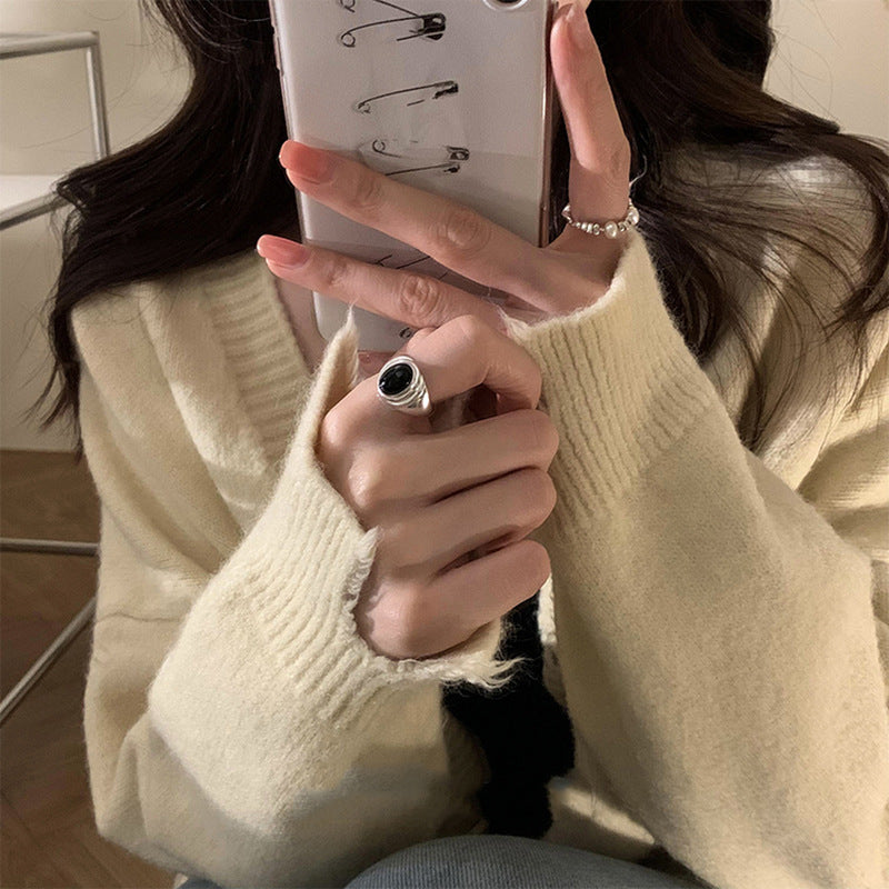 Geometric Copper Ring For Women Adjustable Open Fashion Ring Elegant Design High Quality Craftsmanship Geometric