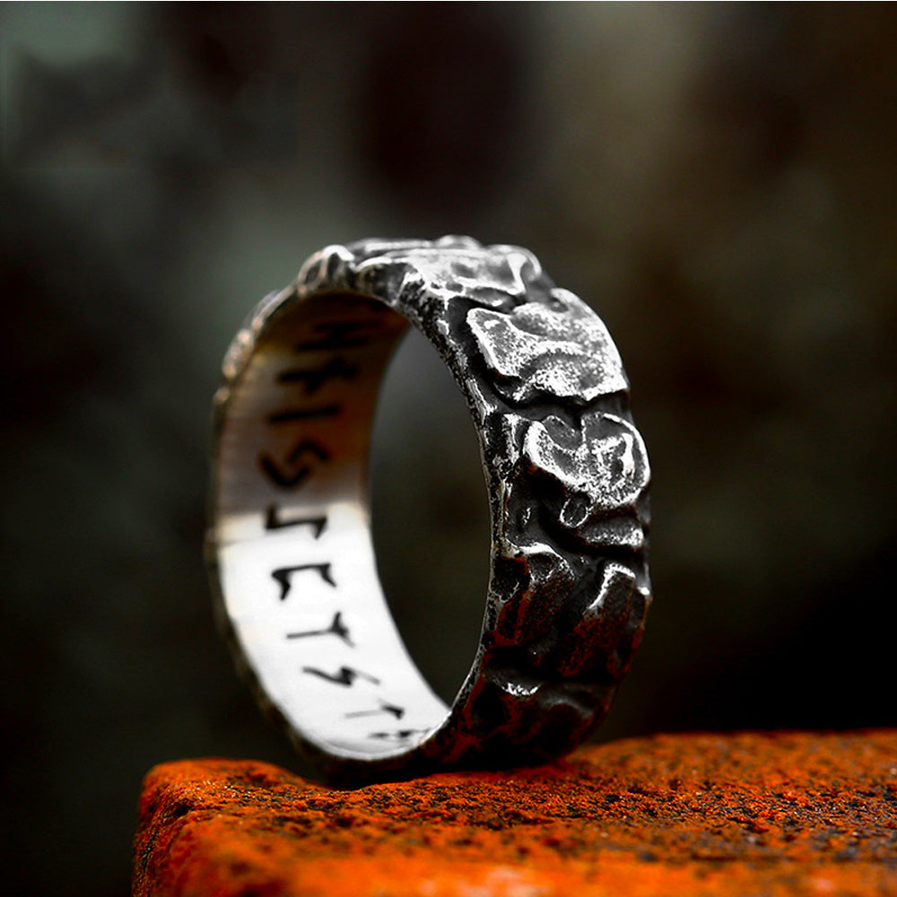 Womens Fashion Stainless Steel Ring Retro Polished Titanium Steel Ring US Size 7 Through 13 Everyday Accessory