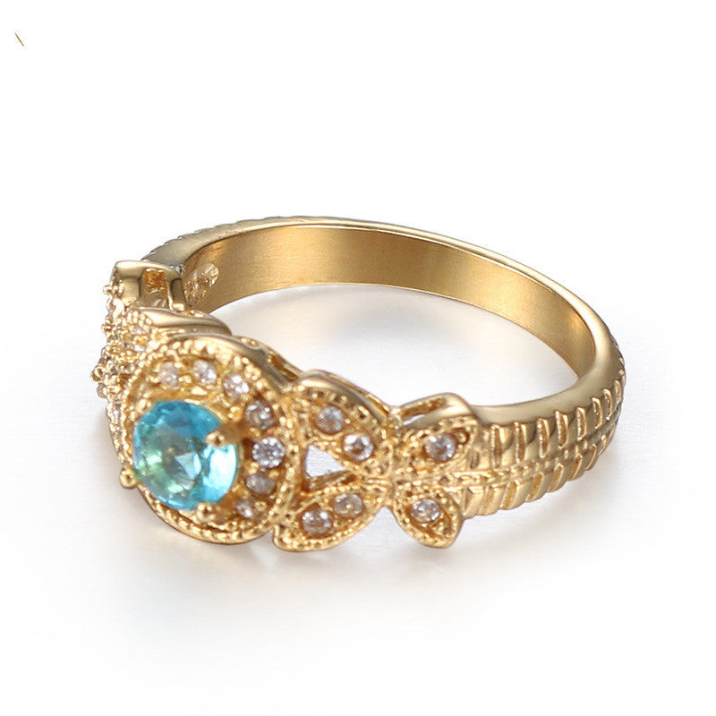 Stainless Steel Ring Geometric Inlaid Ornament Durable Polished Versatile Everyday Fashion Jewelry Modern Look