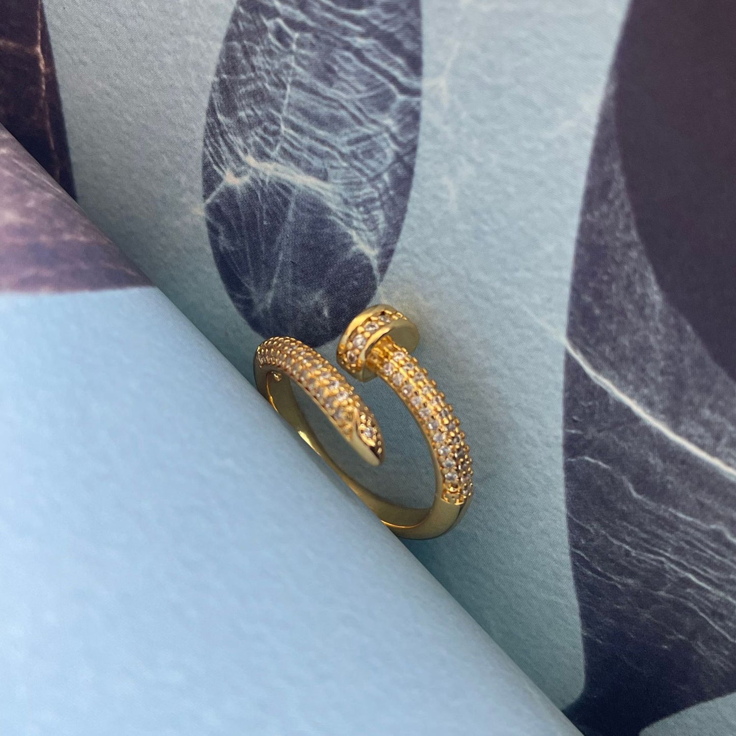 Unisex Adjustable Open Ring Copper Inlaid Zircon Jewelry For Women And Men Elegant Everyday Wear Gifting Ideal Birthday Surprise