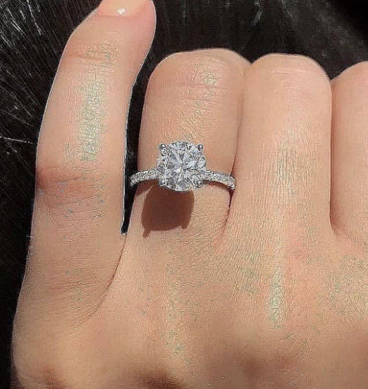 Alloy Wedding Ring Electroplated With Artificial Gemstones Exquisite Design For Engagements And Weddings Alloy