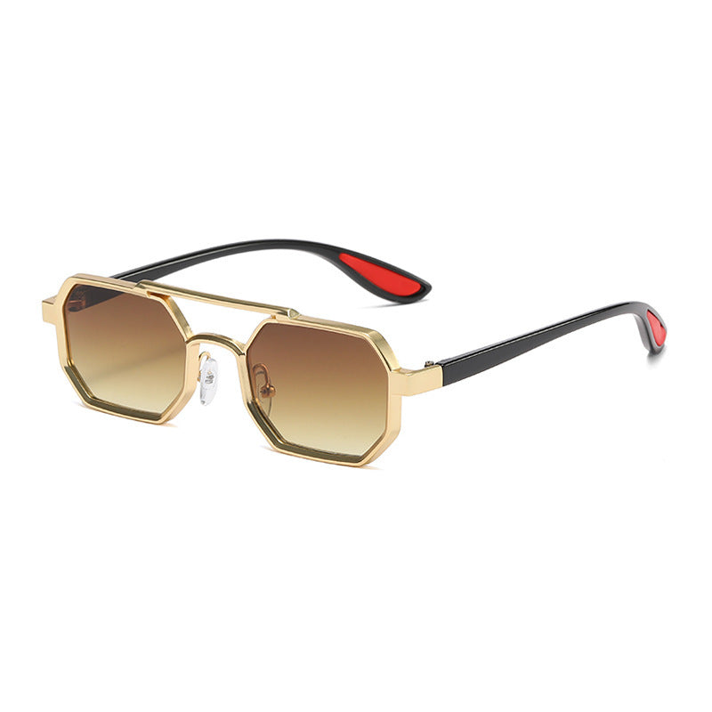Large Frame Sunglasses Style Eyewear Non Polarized UV400 Protection Full Frame Metal Unisex Casual Sun Glasses
