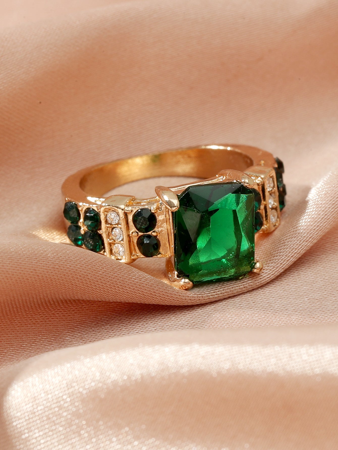 Personalized Solid Color Short Ring Copper Zircon Jewelry For Women X1 Must Have Fashionable Color Shown X Gem