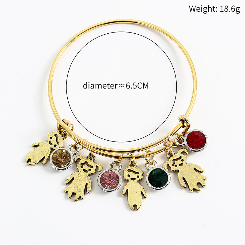 Kids Bracelet Alloy Diamond Sparkling Jewelry For Girls And Boys Marine Life Silver Rose Gold Golden Made Safe