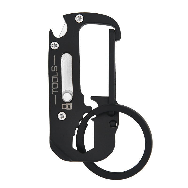 Stainless Steel Multifunction Keychain Pocket Knife With Electroplated Finish Fashionable Accessory For Everyday