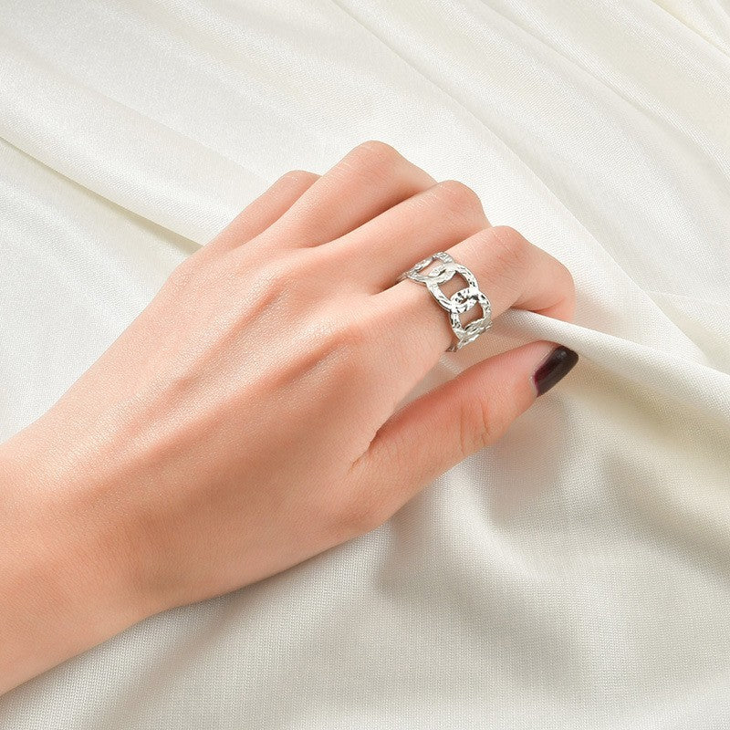 Couple Rings Titanium Steel U Shape Electroplated Anniversary Promise Bands Matching Round Design Design Rings