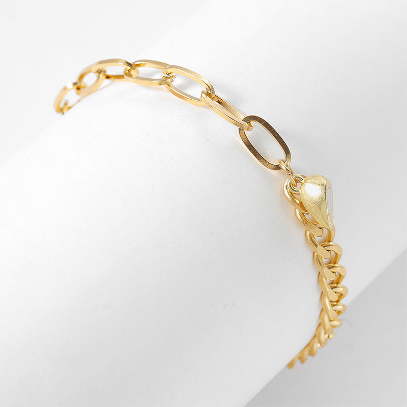 Couples Matching Bracelet Set Stainless Steel Love Magnet Bracelet Adjustable Length Relationship Jewelry Gift