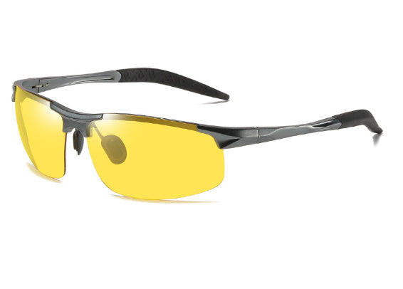 Polarized Sunglasses Aluminum Magnesium Frame For Driving Cycling Fishing Travel Outdoor Sports With UV Shield