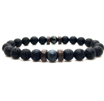 Vintage Volcanic Stone Beaded Bracelet Durable And Stylish For Daily Wear And Occasions For Everyday Style Use