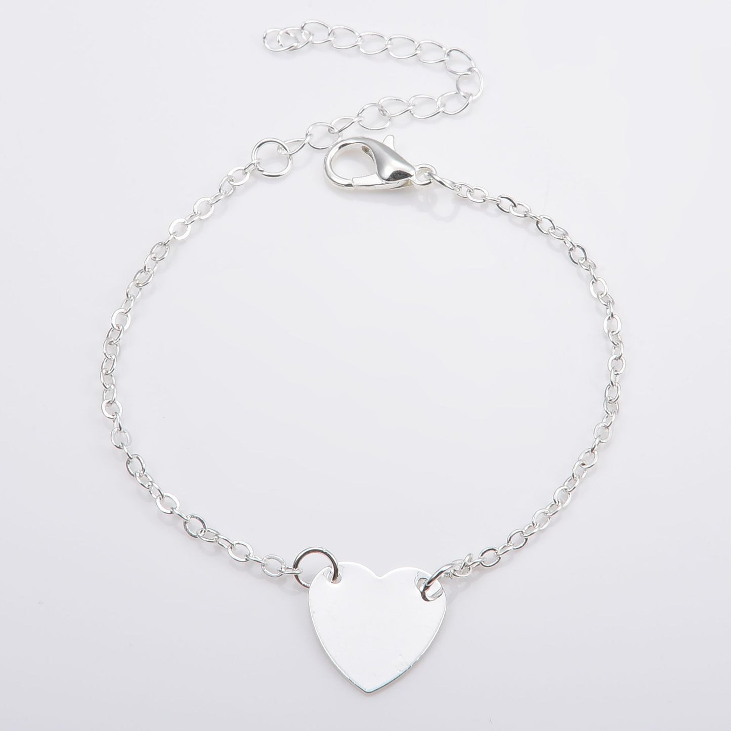 Gold Plated Heart Bracelet Simple Elegant Design Gift