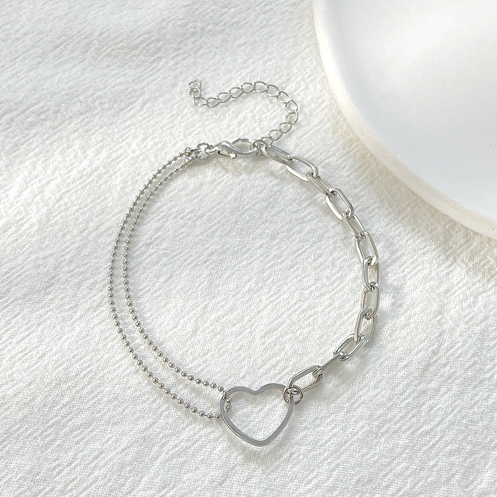 Elegant Alloy Bracelet For Womens With Delicate Splicing Design For Daily Wear And Special Occasions Gold Tone