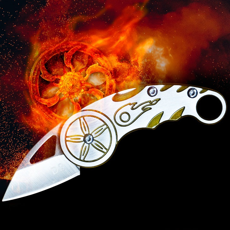 Keychain Knife Pendant Mini Stainless Steel Knife With 3.3cm Blade 9.5cm Overall Length Shank60mm For Everyday