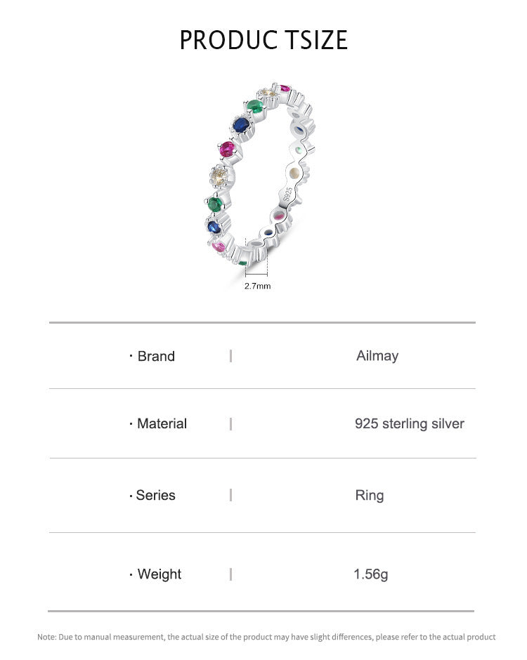 Silver Ring With White Gold Geometric Zircon For Her Affordable Luxury Jewelry Geometric Shape Ring For Classy