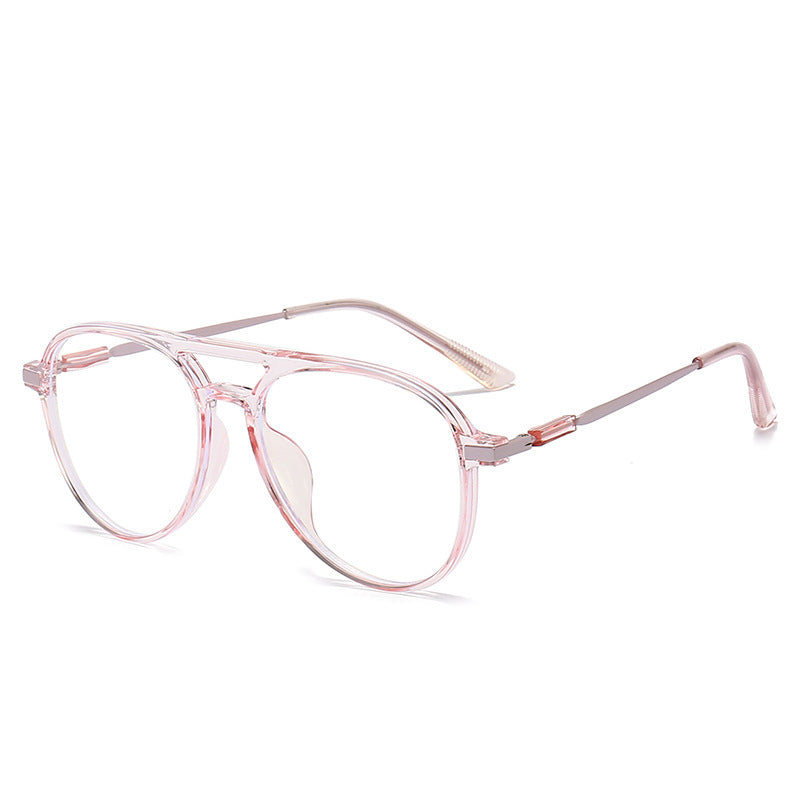 Double AC Full Frame Glasses Anti Blue Light Anti Radiation Versatile Fashionable Toad Mirror AC Lens PC Frame
