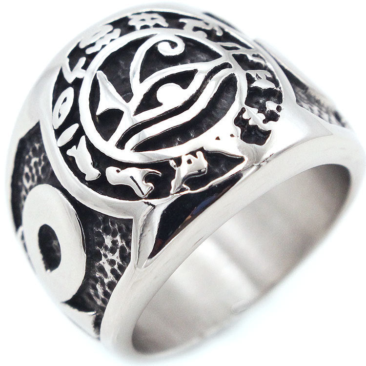 Eye Of Horus Stainless Steel Ring
