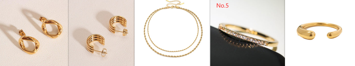 Women Geometric Copper Ring Inlaid Zircon Fashion Jewelry Individually Packed Birthday Gift Ring For Her Style