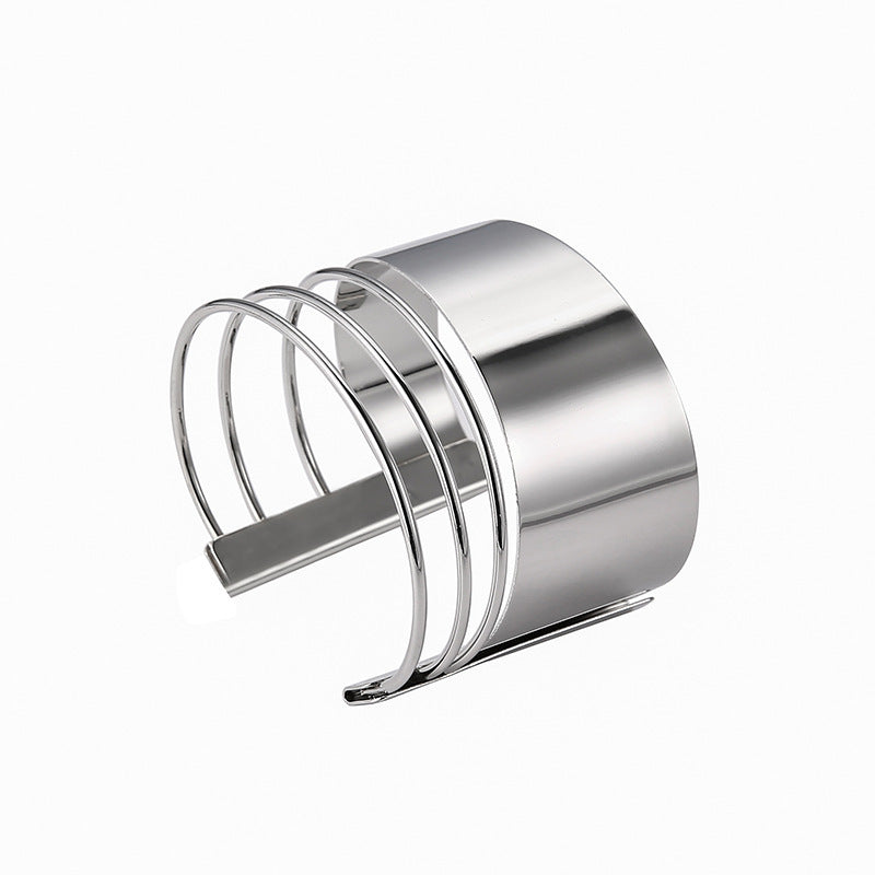 Womens Hollow Bracelet Electroplating Alloy Metal Fashionable Jewelry Delicate Simple Bracelet For Women Girls