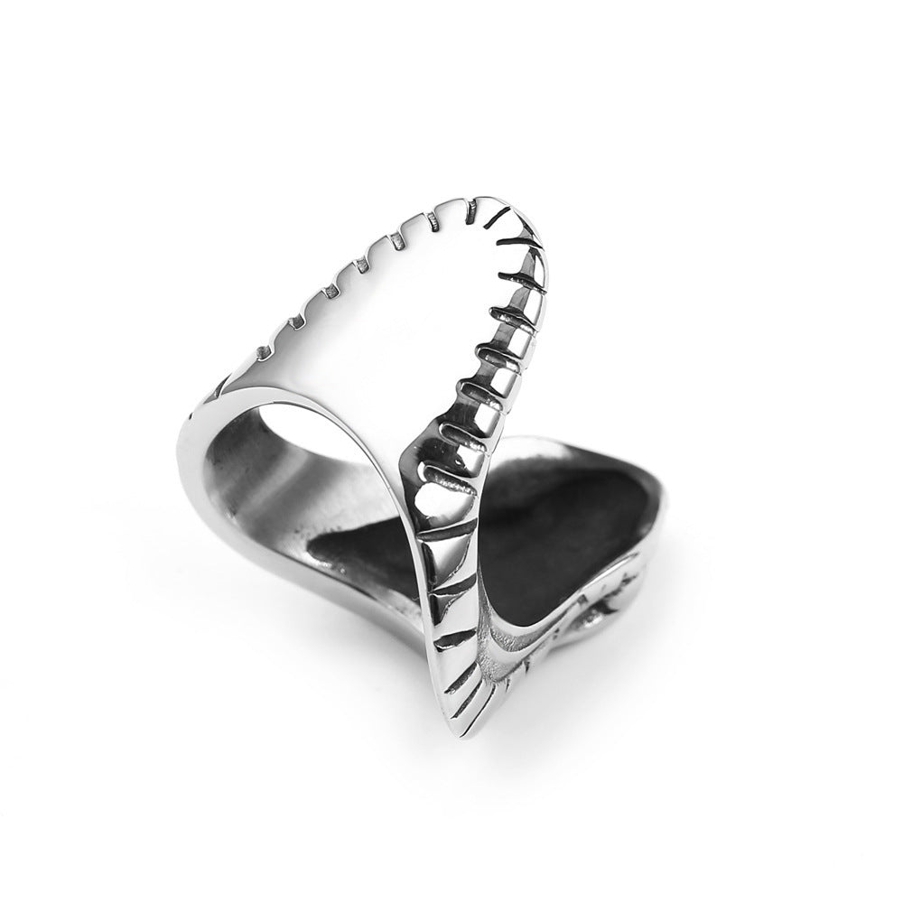 Retro Opening Snake Ring For Men Alloy Band With Antique Silver Bronze Finish Geometric European American Style