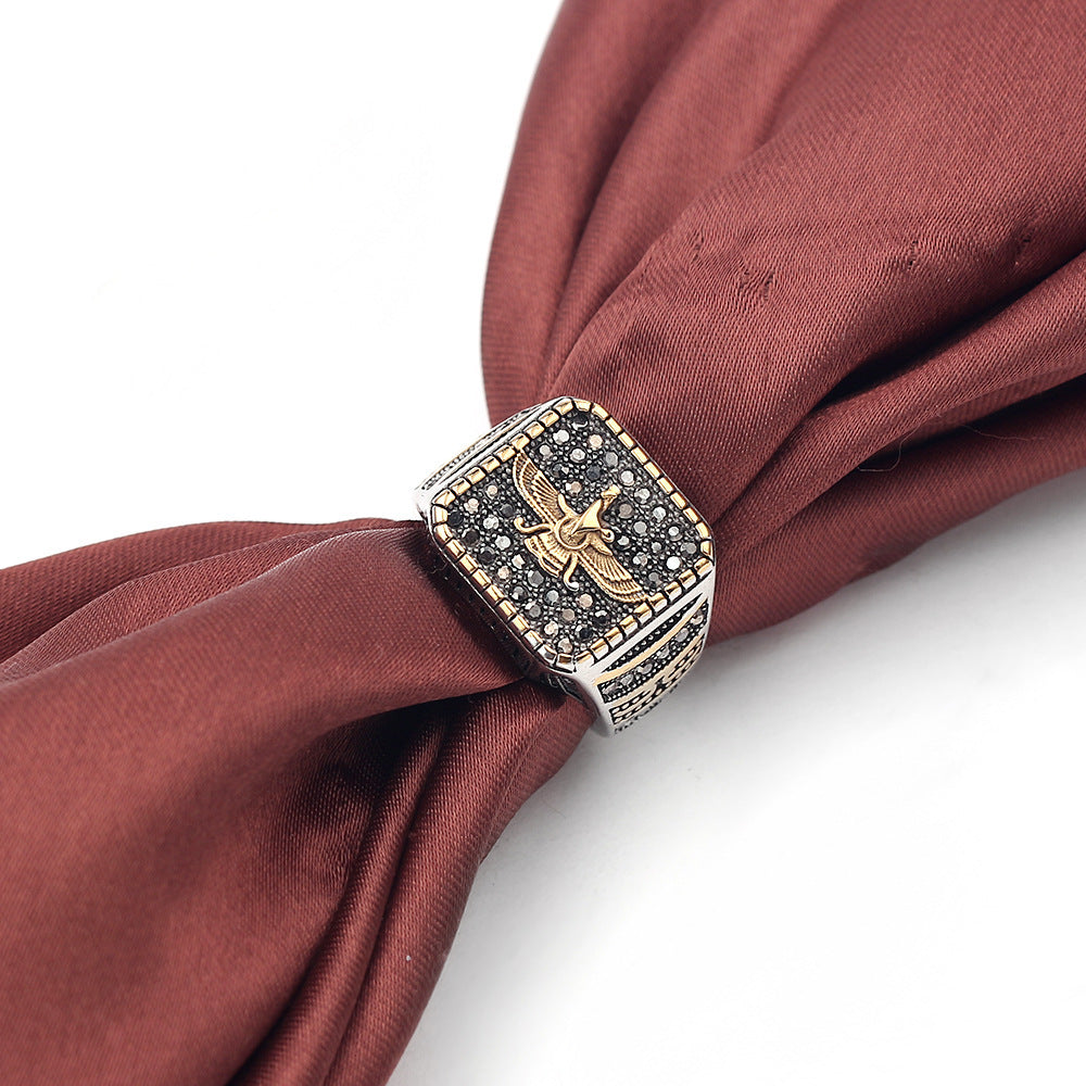 Unisex Alloy Constellation Ring Electroplated Classic European American Design Size 8 9 12 Ideal Gift For Style Lovers