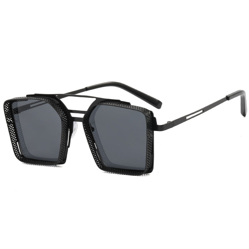 Mens Sunglasses Hollow Square Frame For Outdoor Sports
