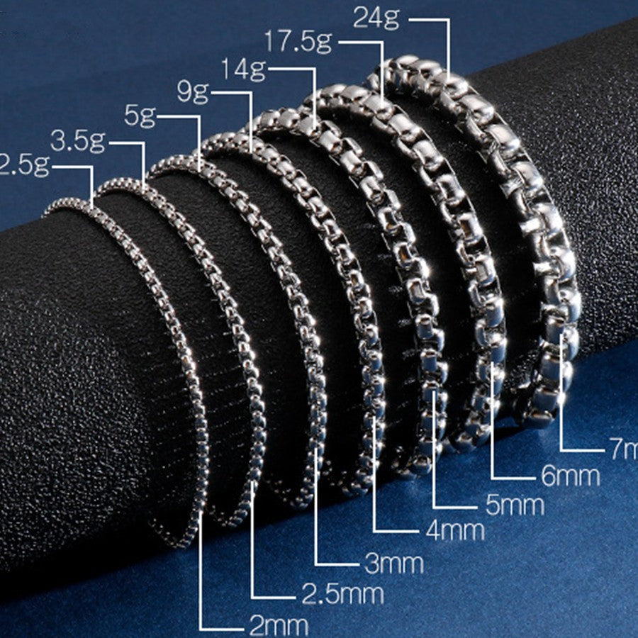 Mens Vintage Bracelet Antique Look U Shaped Geometric Chain With Circle Elements Retro Distressed Metal Finish