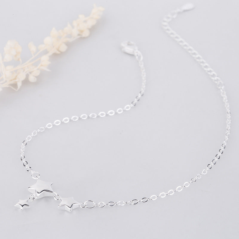 Womens Silver Star Bracelet Fashion Jewelry New Design High Quality Beautiful Star Appearance For Women Style