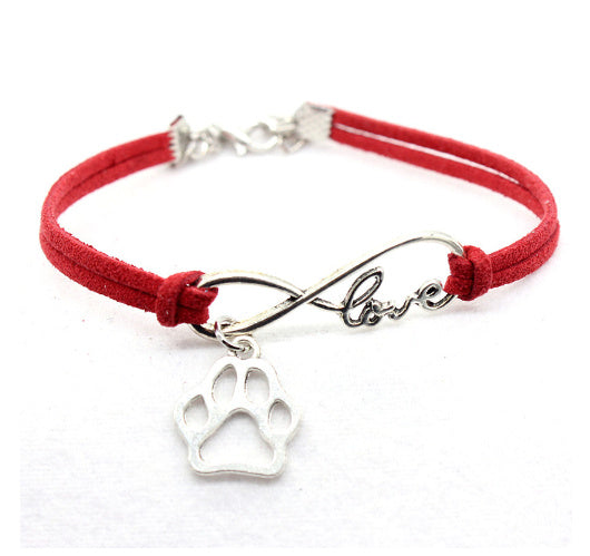 Unisex Hand Woven Bracelet Infinity Love Design Alloy Electroplated Bow Fashion Jewelry Anti Fatigue Bracelet Pet