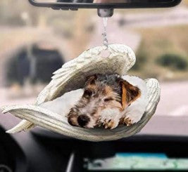 Dog Keychain Acrylic Fashion Accessory With Single Sided Printing Durable Key Ring 4 5 CMs Gift For Dog Lovers