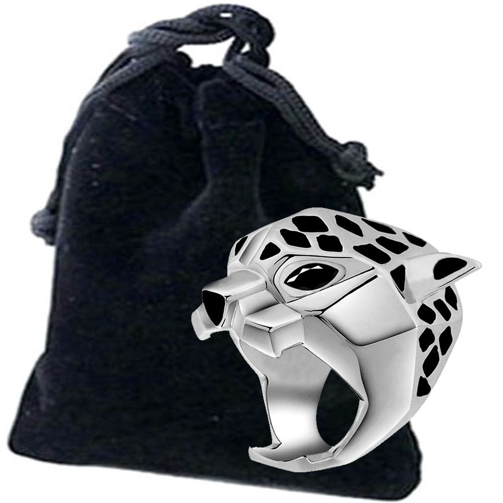 Mens Leopard Ring Animal Electroplated Alloy European American Style Jewelry Accessory Fashion Ring Elegant Ring