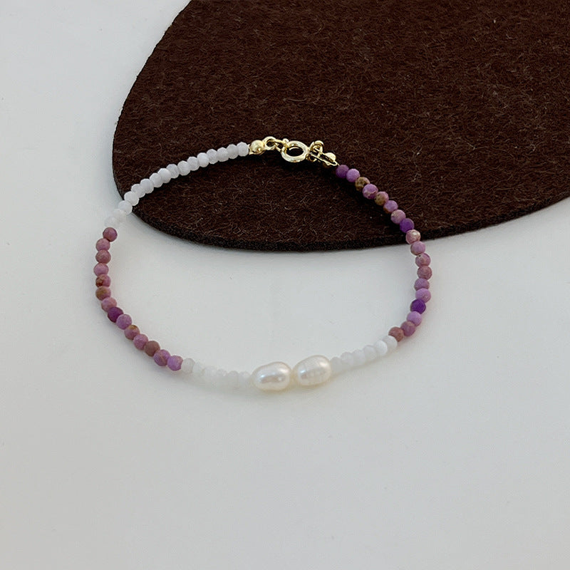 Women Electroplated Bracelet With Artificial Crystal Chic Design Fashionable Bangle Jewelry For Women And Girls