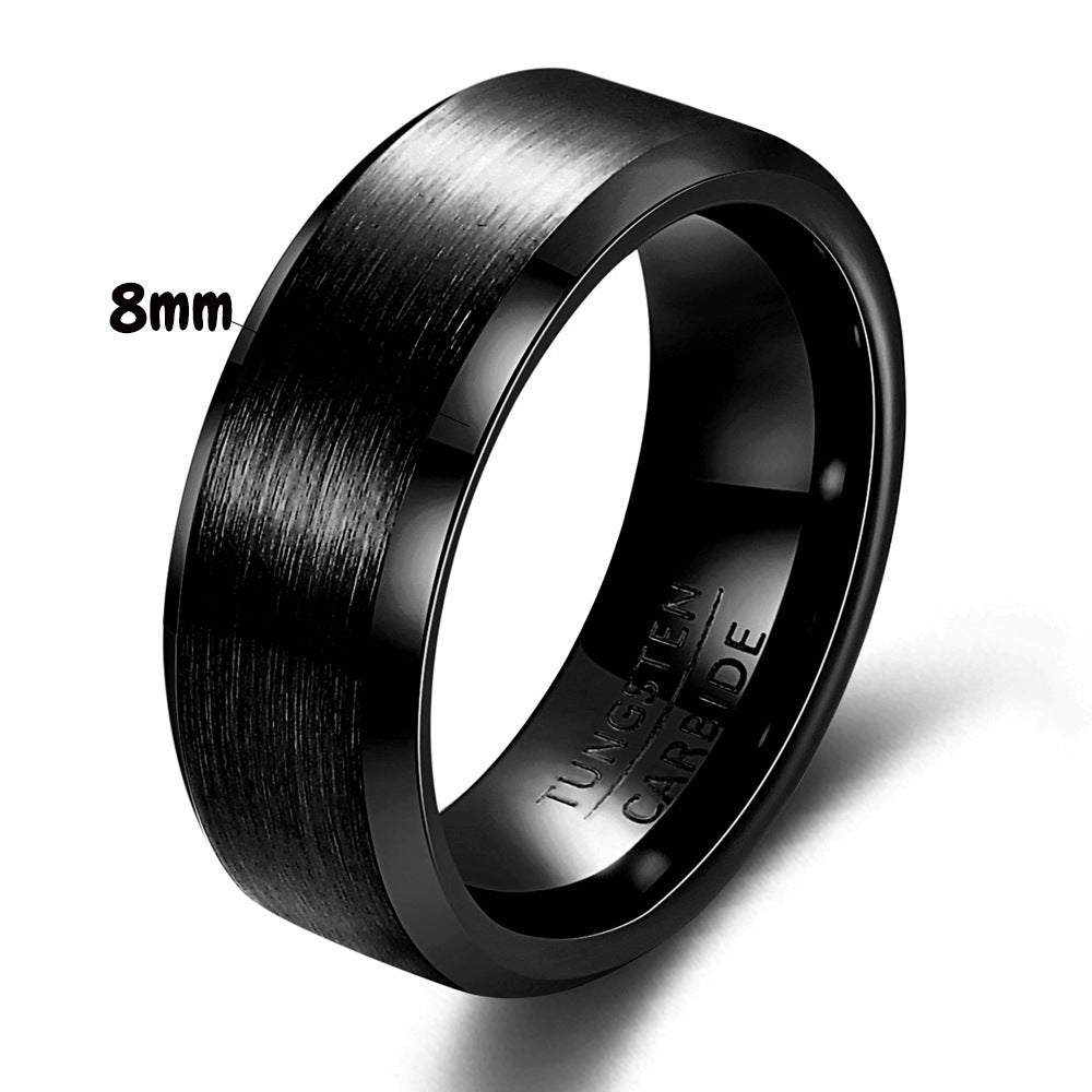 Unisex Stainless Steel Ring Band Electroplated Fashion Jewelry Round Geometry Ring For Men And Women Lovers XL
