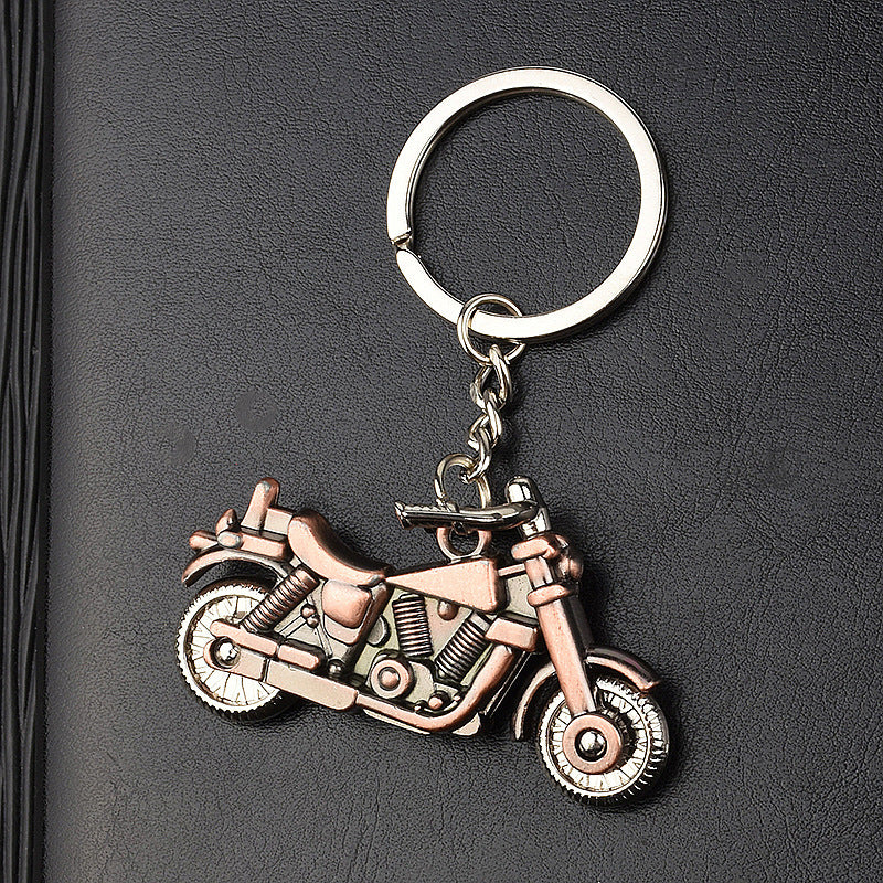 Motorcycle Keychain Retro 3D Keyring Zinc Alloy Unisex Gift For Men And Women Motorcycle Enthusiasts Gift Car