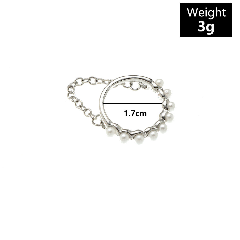 Womens Electroplated Alloy Ring Creative Metal Design For Everyday Wear Simple Band Ring Natural Fashion Jewelry