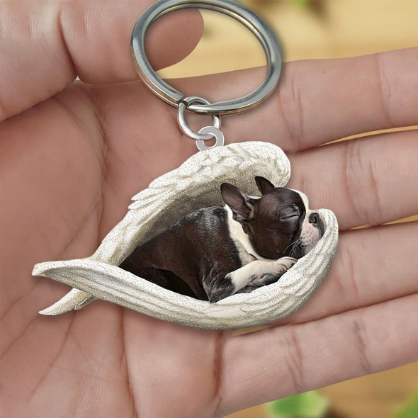 Dog Keychain Acrylic Fashion Accessory With Single Sided Printing Durable Key Ring 4 5 CMs Gift For Dog Lovers