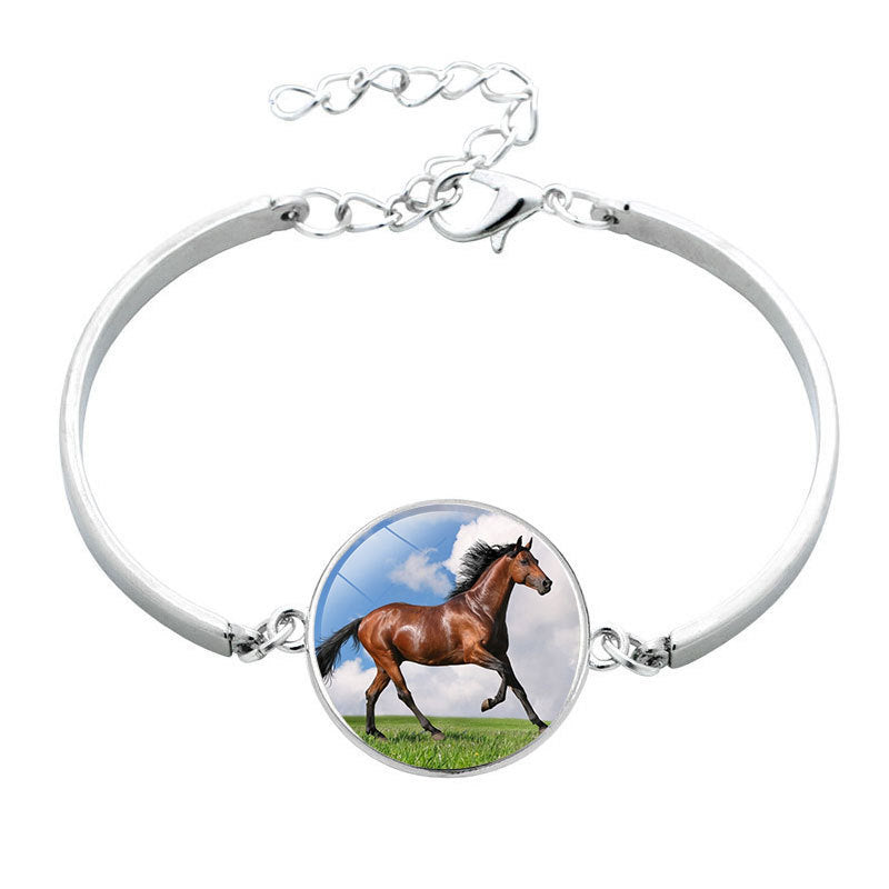Unisex Horse Bracelet Electroplated Alloy Zodiac Design Jewelry Gift For Promotions Versatile Gift Accessory UK