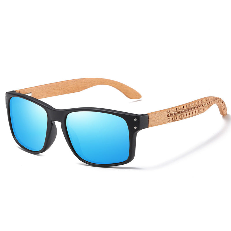Unisex Bamboo Frame Sunglasses With TAC Lens For Men And Women Sports Glasses Universal Fit Customizable Versatile
