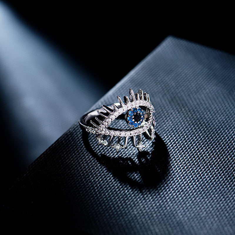 Women Geometric Ring Adjustable Opening Metal Ring With Artificial Gems Gold Plated Alloy Fashion Jewelry Accessory