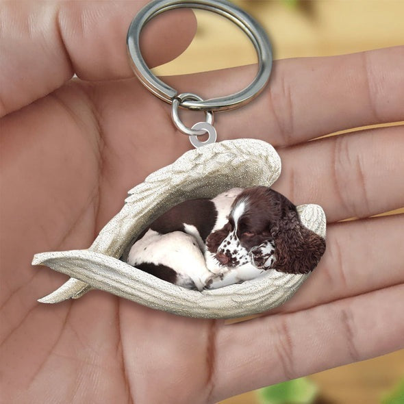 Dog Keychain Acrylic Fashion Accessory With Single Sided Printing Durable Key Ring 4 5 CMs Gift For Dog Lovers