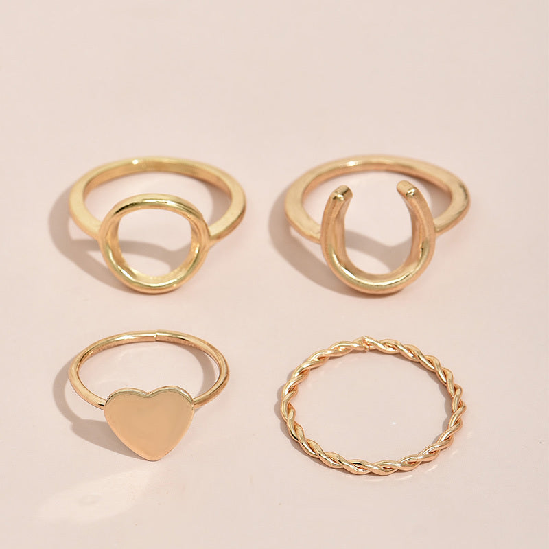 Fashionable Zinc Alloy Ring For Women Beautiful Everyday Accessory High Quality Design Ring Elegant Shine Look