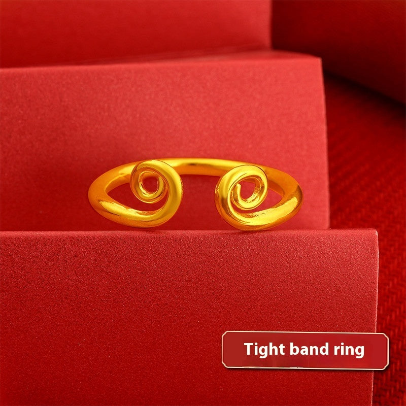 Vietnam Placer Gold Ring For Women Does Not Fade