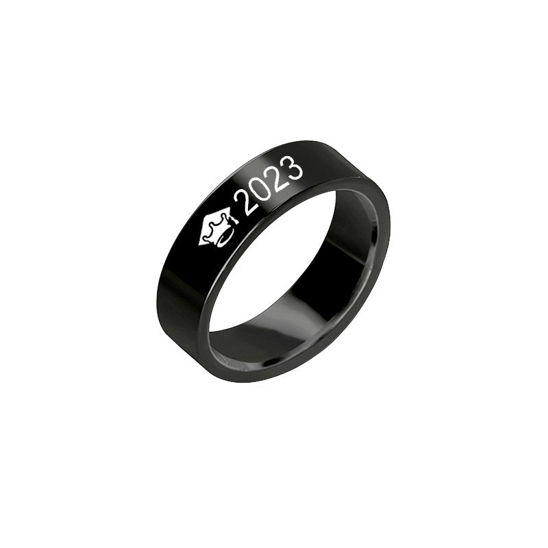 Graduation Cap Ring Stainless Steel Eco Friendly Trendy Gift