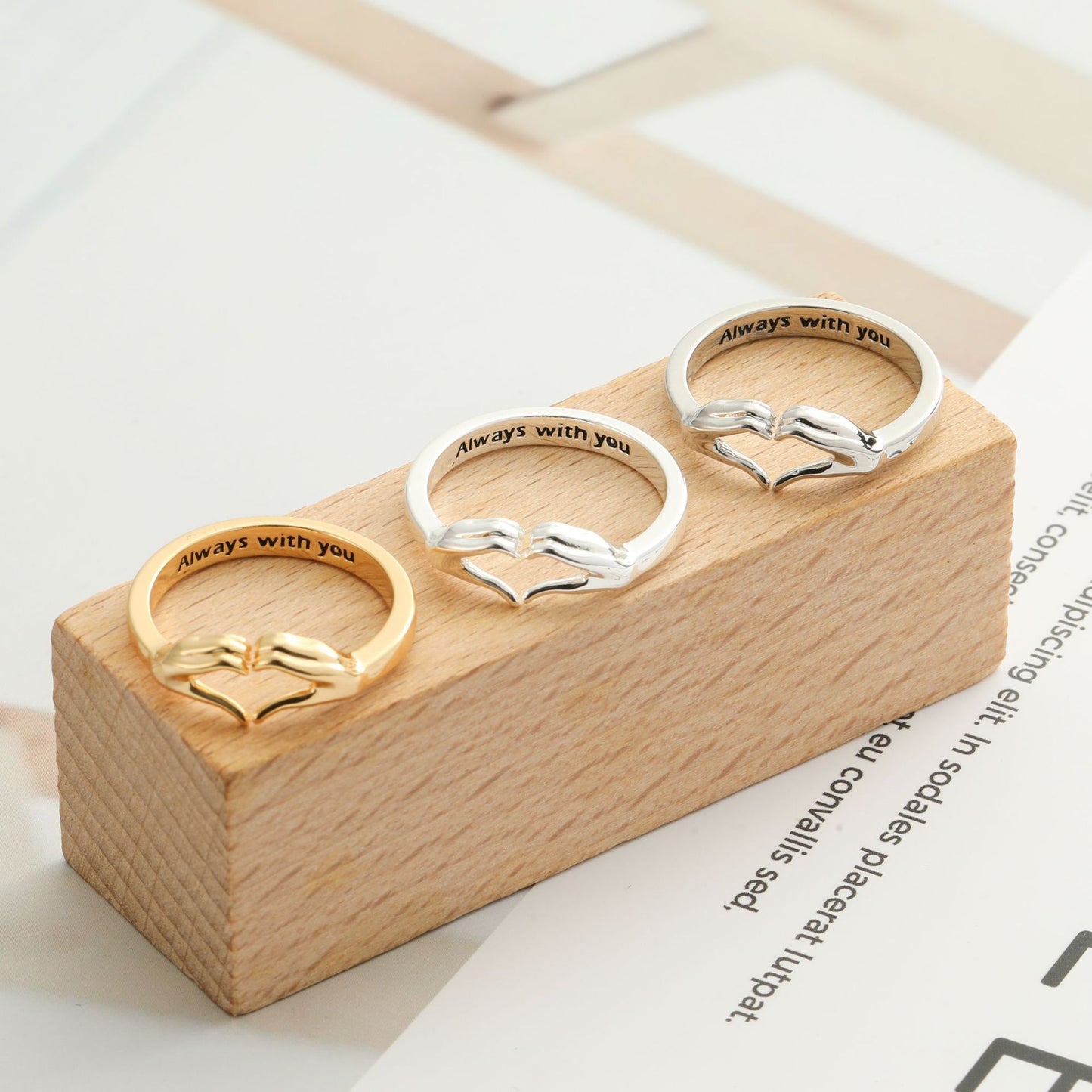 Unisex Adjustable Copper Heart Ring With Electroplating In Platinum Or 18K Gold Finish For Birthday Gift Styles