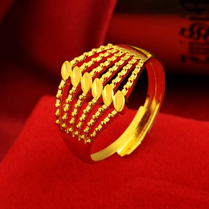 Vietnam Placer Gold Ring For Women Does Not Fade