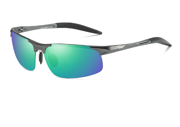 Polarized Sunglasses Aluminum Magnesium Frame For Driving Cycling Fishing Travel Outdoor Sports With UV Shield