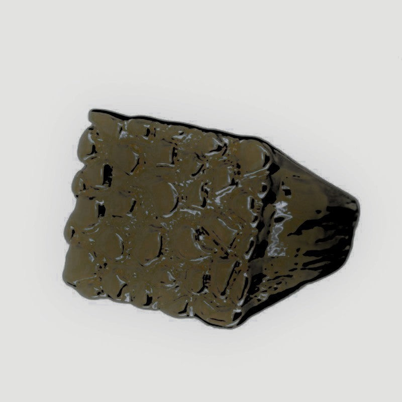 Unisex Gold Geometric Square Alloy Ring For Men Women Durable Modern Fashion Everyday Accessory Sleek Minimalist Style