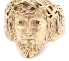 Summer Creative Retro Avatar Stainless Steel Ring Unisex Geometric Style Sizes 7 8 9 10 11 12 13 14 15 For All