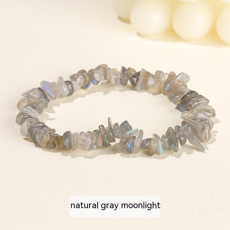 Handmade Natural Crystal Gravel Bracelet Agate Aventurine Irregular Chips Bracelet Women Unique Jewelry Gifts